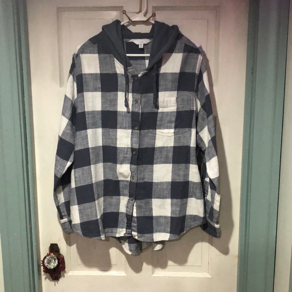 A hooded button down. Great for the winter. Can ware anytime.